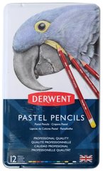 Набор пастельных карандашей Pastel Pencils, в металлической коробке, 12 штук, Derwent