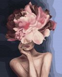 Картина за номерами з пофарбованими сегментами Витончена квітка, 40x50 см, Brushme