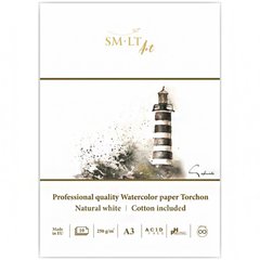 Альбом-склейка для акварели Pro Create Torchon А3, 250 г/м2, 10 листов, белый, Smiltainis