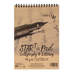Альбом для каліграфії та леттерингу на спіралі Smiltainis Start T А5, 90 г/м2, 30 аркушів, Authentic
