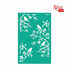Трафарет многоразовый самоклеющийся Фоновый №1501,13х20 см, ROSA TALENT