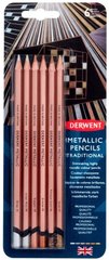 Набор цветных карандашей Metallic TRADITIONAL, 6 штук, Derwent