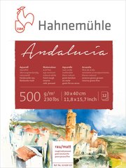 Альбом-склейка для акварели Andalucia, 30х40 см, 500 г/м², Rough & CP, двусторонняя, 12 листов, Hahnemuhle