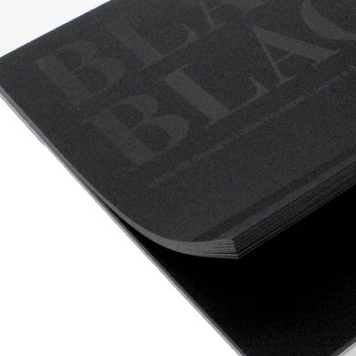Папір mixed media Black Black B2, 50x70 см, 280 г/м2, чорний, гладкий, Fabriano