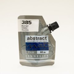Краска акриловая Sennelier Abstract, Синий основной №385, 60 мл, дой-пак, матовая