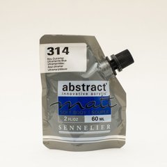 Краска акриловая Sennelier Abstract, Ультрамарин синий №314, 60 мл, дой-пак, матовая