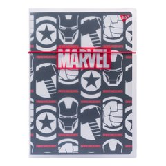 Зошит А4, 48 листів в клітинку, в пластиковій папці з малюнком Marvel Avengers, YES