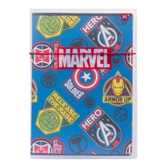 Тетрадь А4, 48 листов в клетку, в пластиковой папке с рисунком Marvel Hero, YES