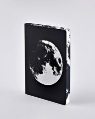 Блокнот Graphic L, Moon, 16,5х22 см, 120 г/м², 128 листов, Nuuna