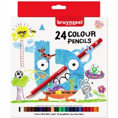 Набір дитячих кольорових олівців, 24 кольори, Bruynzeel