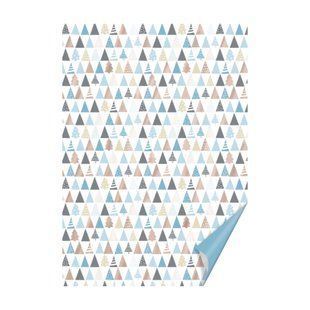 Бумага с рисунком Елки, А4, 21x29,7 см, двусторонняя, голубая, 300 г/м2, Heyda
