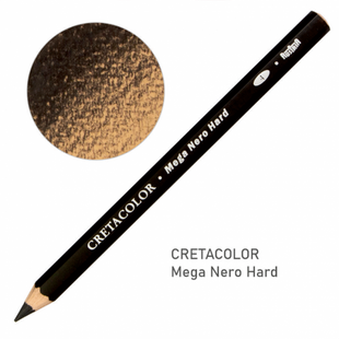 Карандаш для рисунка MEGA Неро, твердый, Cretacolor