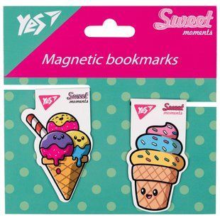 Набор закладок магнитных Sweet Cream Ice cream, 2 штуки, Yes