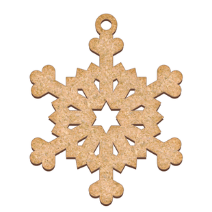 Заготовка для декорирования, Снежинка 2 №296, 10x12,5х0,3 см, МДФ, Fabrika Decoru