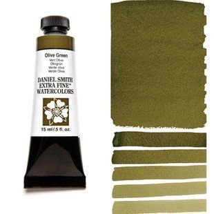 Краска акварельная Daniel Smith 15 мл Olive Green