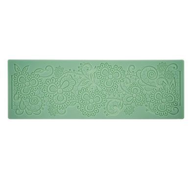 Силіконовий килимок №23, Венеціанське мереживо, 12 x36,4 см, Fabrika Decoru