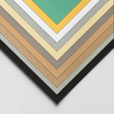 Альбом-склейка для пастелі Velour, 24x32 см, 260 г/м², 10 аркушів, 10 кольорів, Hahnemuhle