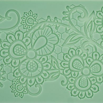 Силіконовий килимок №23, Венеціанське мереживо, 12 x36,4 см, Fabrika Decoru