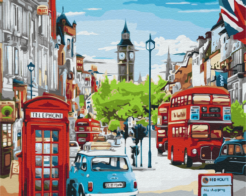 Картина по номерам Час-пик в Лондоне, 40х50 см, Brushme