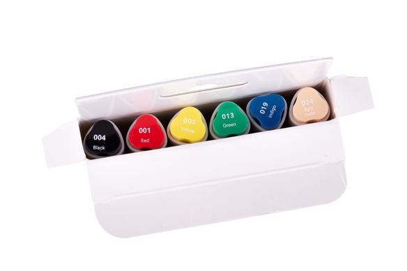 Набір маркерів SANTI Sketch, Basic Colours, 6 штук
