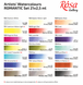 Набір акварельних фарб Romantic Бірюза, 21 колір, ROSA Gallery 4823098525745 зображення 5 з 8