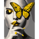 Картина за номерами Дівчина з золотим метеликом, 40х50 см, металізовані фарби, Santi 4823099545223 зображення 1 з 2
