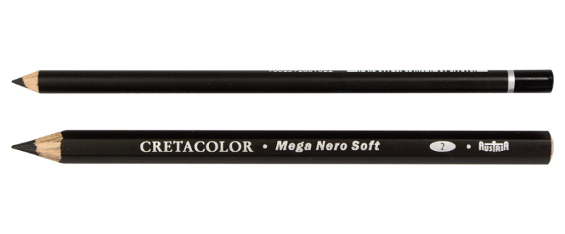 Олівець для рисунку MEGA Неро, твердий, Cretacolor