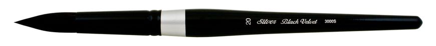 Пензель Silver Brush Black Velvet 3000S білка+синтетика кругла №20 (12 мм)