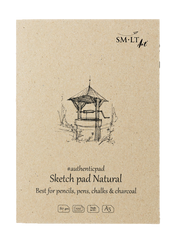 Альбом-склейка для ескизов Smiltainis А5, 100 г/м2, 100 листов, натуральный, Authentic
