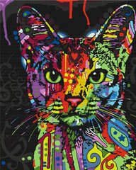 Картина за номерами Абиссинская кішка, 40x50 см, Brushme