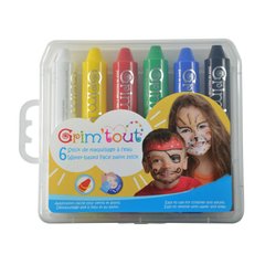 Набор карандашей для грима, 6 шт в коробке, GrimTout