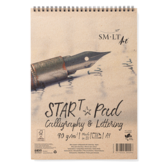 Альбом для каліграфії та леттерінгу на спіралі Star T А4, 21х29,7 см, 90 г/м2, білий, 30 аркушів, Smiltainis