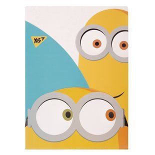 Папка-уголок Minions, А4, 22х31 см, пластиковая, 3 фигурные отделения, Yes