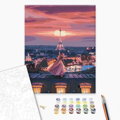Картина за номерами Фантастичний вечір у Парижі, 40х50 см, Brushme
