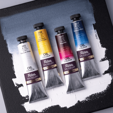 Фарба олійна, білила титанові (801), 45 мл, ROSA Museum