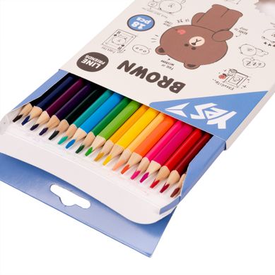 Набір кольорових олівців Line Friends, 18 кольорів, YES