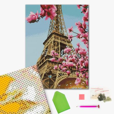 Алмазна мозаїка Весна в Парижі, 40x50 см, Brushme