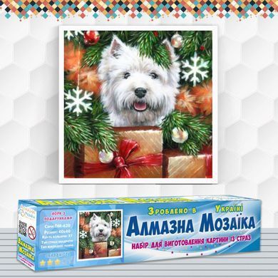Алмазная вышивка Йорк С Подарками 40х40 см