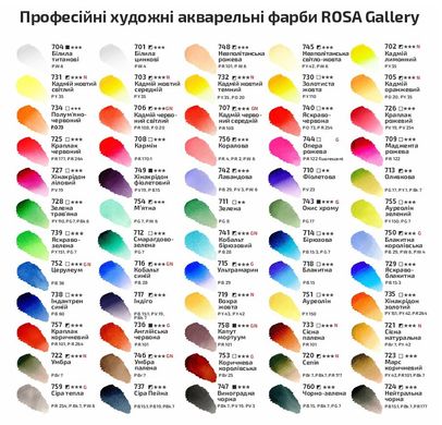 Фарба акварельна, Краплак коричневий, 2,5 мл, ROSA Gallery