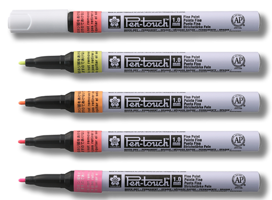 Маркер Pen-Touch Оранжевий, флуоресцентний, тонкий (Fine) 1 мм, Sakura