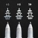 Набір гелевих ручок BASIC WHITE, Біла, 3 розміри (05-08-10), Sakura 8712079409319 зображення 2 з 11
