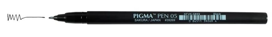 Лайнер-ручка PIGMA PEN 05, Чорний, Sakura