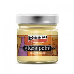 Краска витражная Glass paint, на основе растворителя, холодной фиксации, Прозрачная, 30 мл, Penart