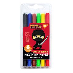 Фломастери Ninja, 6 кольорів, YES
