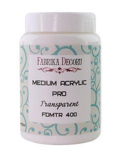 Медіум акриловий, прозорий, 400 мл, Fabrika Decoru