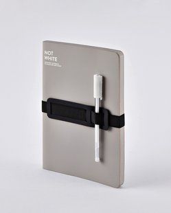Блокнот Not White L Light, Grey, 16,5х22 см, 120 г/м&sup2;, 88 листов, Nuuna