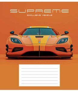 Тетрадь ученическая, 18 листов, в клетку, ВД-лак, Supreme vehicle, Star