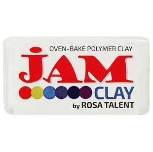 Пластика Jam Clay, Зефір, білий, 20 г, ROSA TALENT