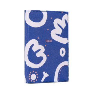 Щоденник недатований А6, Ultramarine flowers art, Yes