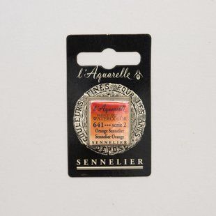 Акварельная краска Sennelier, полукювета, S2, Оранжевый Sennelier